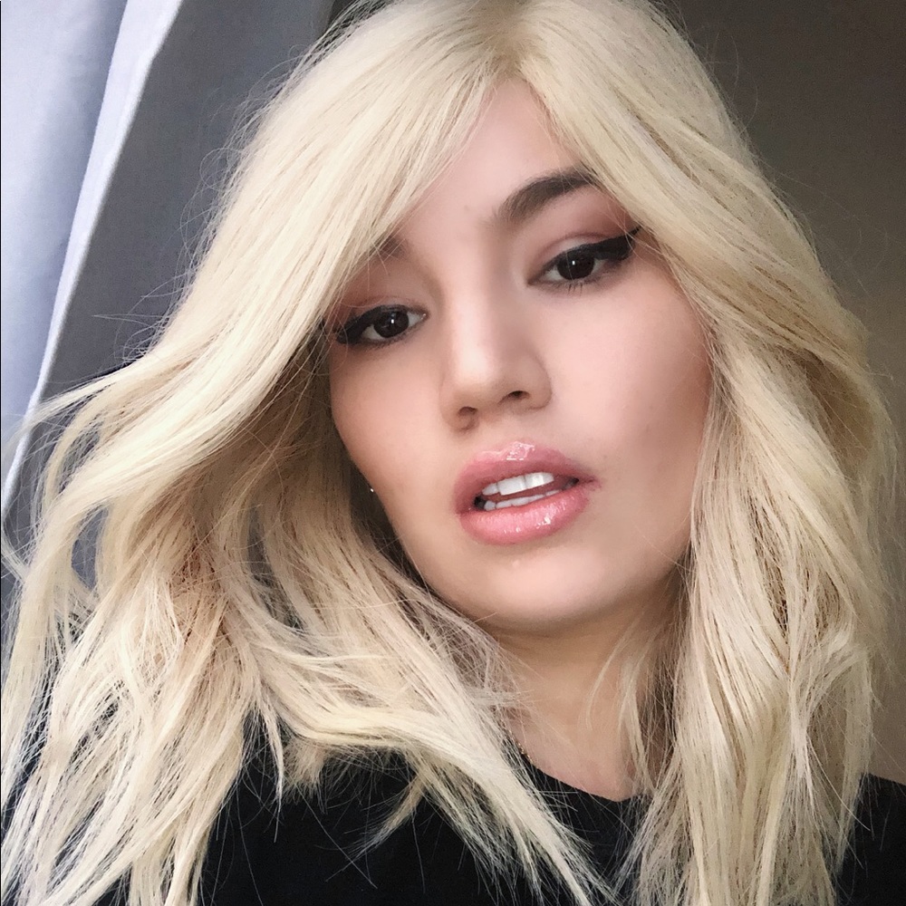 Wig 100% HUMAN HAIR Luxury Blonde Natural Hairline